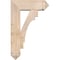Ekena Millwork Merced Arts and Crafts Smooth Bracket w/ Offset Brace, Douglas Fir, 7 1/2"W x 22"D x 34"H BKT0806X22X34MRC03SDF - alternate 2